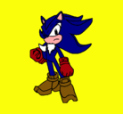 Dibujo Sonic pintado por ybarra