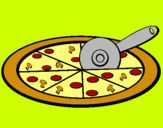 Dibujo Pizza pintado por AndyRock14