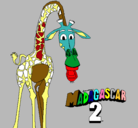 Dibujo Madagascar 2 Melman pintado por ismae