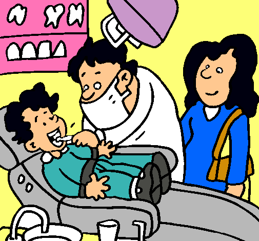 Niño en el dentista