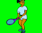 Dibujo Chica tenista pintado por johatqm