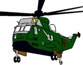 Dibujo Helicóptero al rescate pintado por ddddd