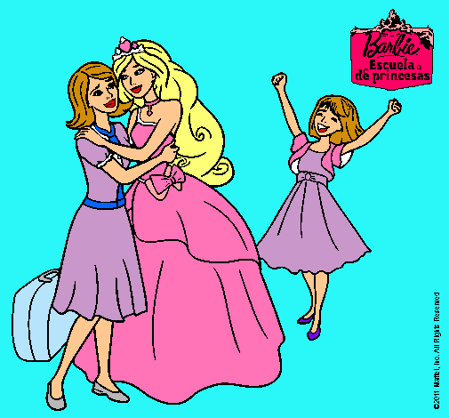 Dibujo Barbie proclamada princesa pintado por Valerieta