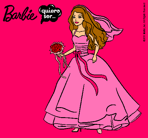 Barbie vestida de novia