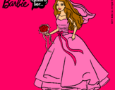 Dibujo Barbie vestida de novia pintado por PPAAOOLLAA