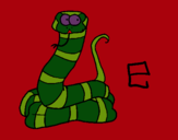 Dibujo Serpiente pintado por edinson