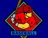 Dibujo Logo de béisbol pintado por amilcar