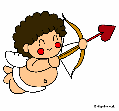 Dibujo Cupido pintado por cerezitha