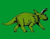 Dibujo Triceratops pintado por tricerator