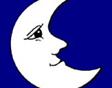 Dibujo Luna pintado por GEGO
