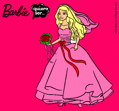 Barbie vestida de novia