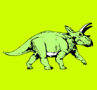 Dibujo Triceratops pintado por dogui