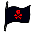 Dibujo Bandera pirata pintado por hhhhhhhhhhhh