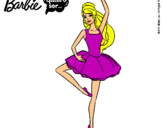 Dibujo Barbie bailarina de ballet pintado por jouny