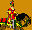 Dibujo Caballero a caballo pintado por emot