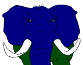 Dibujo Elefante africano pintado por kakalaface