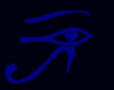 Dibujo Ojo Horus pintado por mediebal