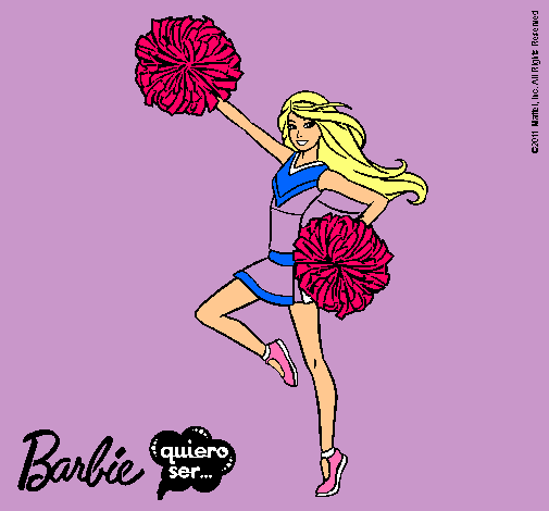 Dibujo Barbie animadora pintado por amayi