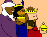 Dibujo Los Reyes Magos 3 pintado por mindel