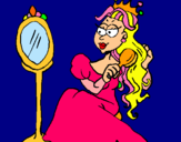 Dibujo Princesa y espejo pintado por Noarrr