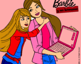 Dibujo El nuevo portátil de Barbie pintado por VACALAU