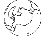 Dibujo Planeta Tierra pintado por alejandrinaa
