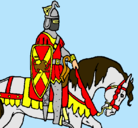 Dibujo Caballero a caballo pintado por kathesanti