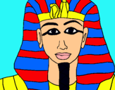 Dibujo Tutankamon pintado por icaru