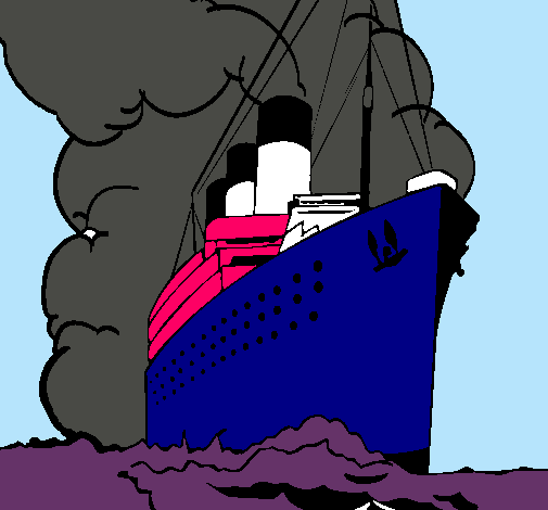Dibujo Barco de vapor pintado por julietta23