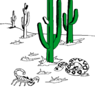 Dibujo Desierto pintado por eder