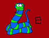 Dibujo Serpiente pintado por ascorpionnnn