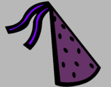 Dibujo Sombrero de cumpleaños pintado por jryruuhghtuu
