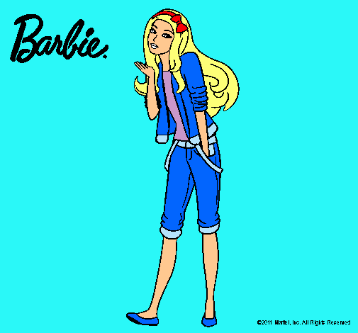 Barbie con look casual