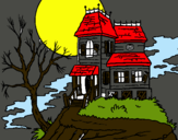 Dibujo Casa encantada pintado por eli477474467