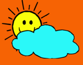 Dibujo Sol y nube pintado por nerea_98_J