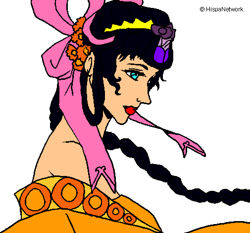 Dibujo Princesa china pintado por grettel21