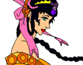 Dibujo Princesa china pintado por grettel21