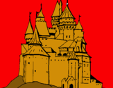Dibujo Castillo medieval pintado por meyn