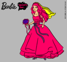 Dibujo Barbie vestida de novia pintado por sorayam