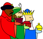 Dibujo Los Reyes Magos 3 pintado por MGV44
