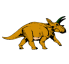 Dibujo Triceratops pintado por NMKG