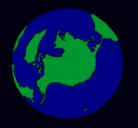 Dibujo Planeta Tierra pintado por juniorY