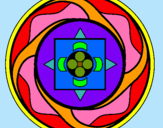 Dibujo Mandala 7 pintado por draculaur