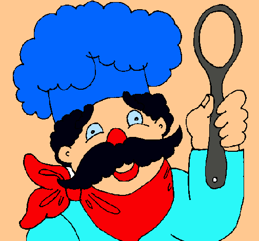 Chef con bigote