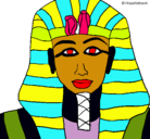 Dibujo Tutankamon pintado por hfhfhfhf