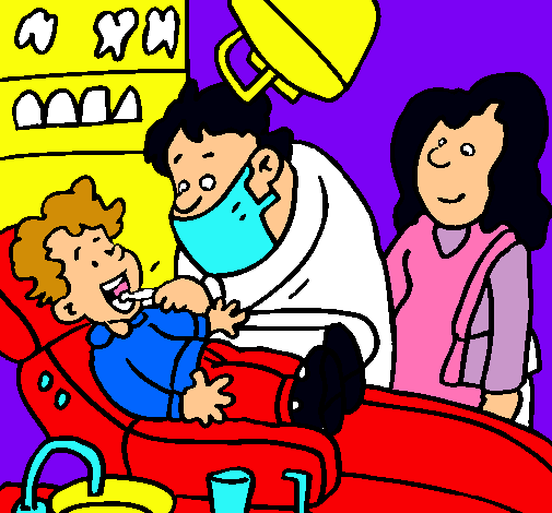 Niño en el dentista