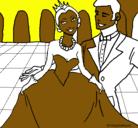 Dibujo Princesa y príncipe en el baile pintado por uuuuuuuuuuuu