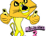 Dibujo Madagascar 2 Alex pintado por grettel21