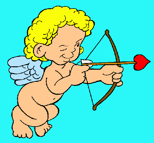 Cupido apuntando con la flecha