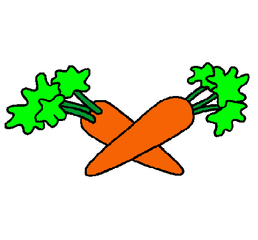 Dibujo zanahorias pintado por tomasp